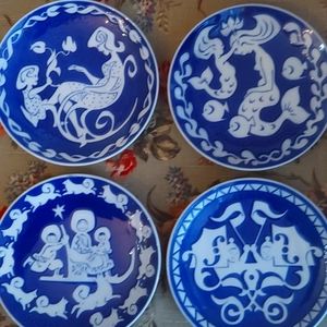 Royal Copenhagen Denmark mothers day hanging plates.